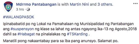 The Philippine Star On Twitter Walangpasok Pantabangan Nueva Ecija