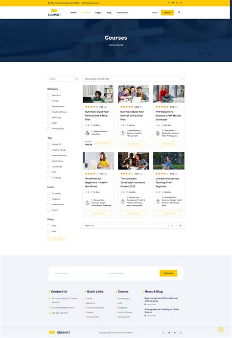 Edumint – LMS, Online Courses, Education WordPress Theme by SolverWp
