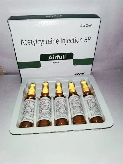 N Acetylcysteine Injection Manufacturers Suppliers In India