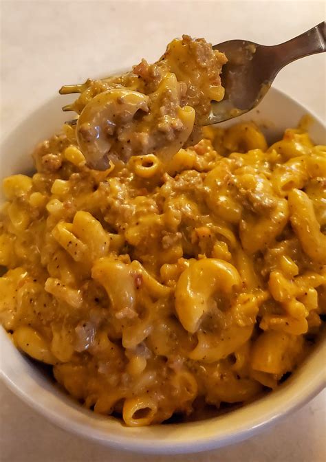 Almost Homemade Bacon Cheeseburger Hamburger Helper The Daily Change