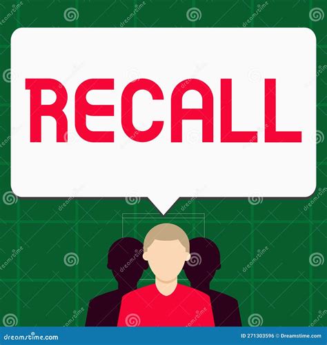 Sign Displaying Recall Business Overview Bring Fact Event Or Situation