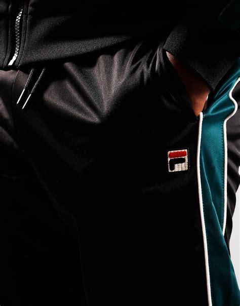 fila vintage elijah track pants black terraces menswear