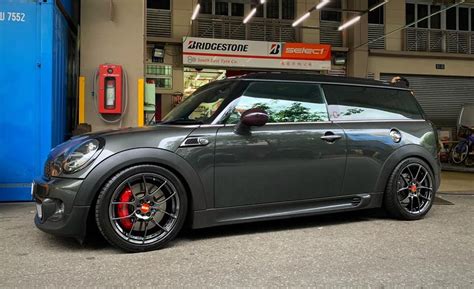 Mini Cooper Clubman R55 Grey With BBS RF Aftermarket Wheels Wheel Front