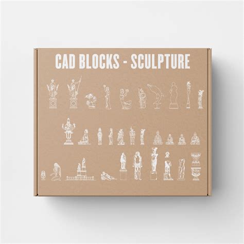 Cad Block Sculpture Cad Blocks Cad Landscape Projects