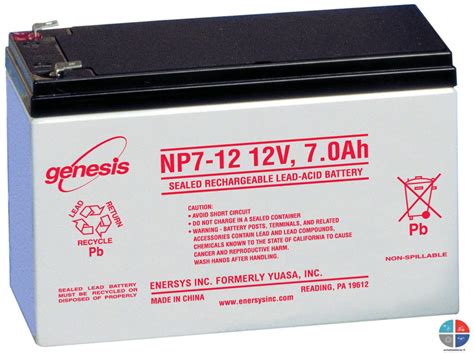 Batterie Genesis NP7-12 7ah 12v AGM Vrla