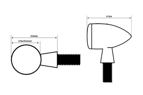 HIGHSIDER LED Smerovky MONO BULLET LONG Motoshop Sk