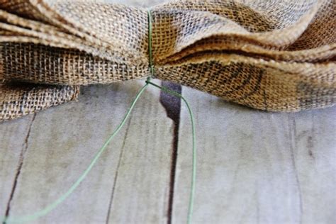 How To Make A Burlap Bow Thistlewood Farm