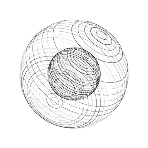 Vector Esfera Futurista De Part Culas Y L Neas Conexi N De Red Big Data