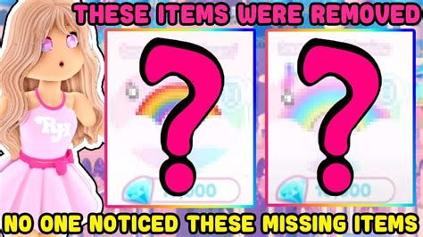 These Items Were Removed No One Noticed They Are Missing Royale High Youtube