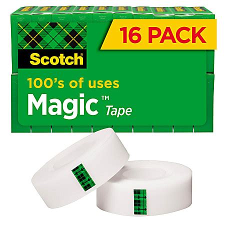 Scotch Magic Tape Invisible 16 Tape Rolls 34 in x 1000 in Home Office ...