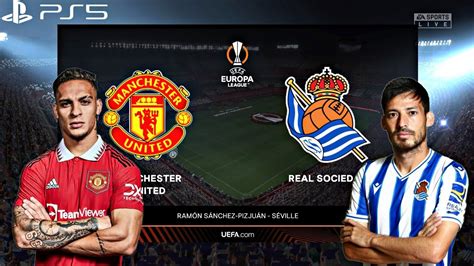 Fifa 22 Ps5 Manchester United Vs Real Sociedad Uefa Europa League 2223 Gemeplay 4k Youtube