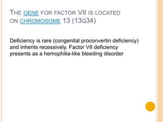 clotting factor vii pptx