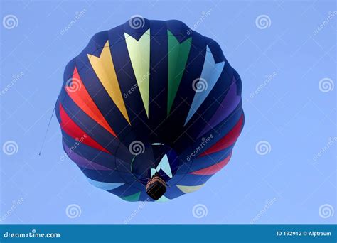 Hot Air Balloon In Rainbow Colors Stock Photo Image Of Recreation
