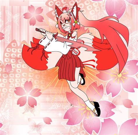 Homura Shrine Maiden Kitsune Oc By Hacifradzzz336 On Deviantart