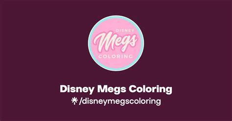 Disney Megs Coloring Instagram Facebook Linktree