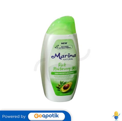 MARINA NATURAL HAND & BODY LOTION RICH MOISTURIZING 95 ML BOTOL ...
