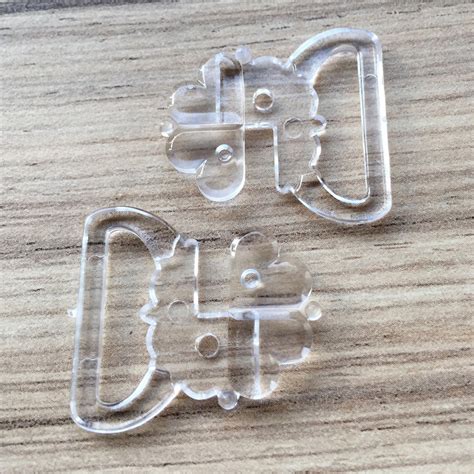 CLEAR PLASTIC BIKINI Fasteners X Pack Sides Etsy UK