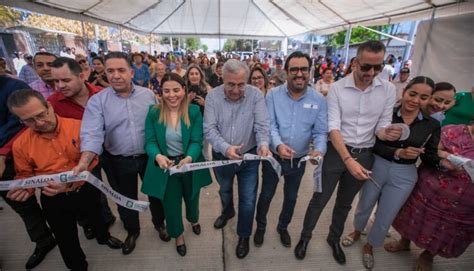 Inaugura Rubén Rocha nuevas calles pavimentadas para tres colonias de