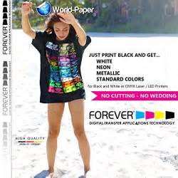 Laser Heat Transfer Paper Forever Flex Soft NO CUTTING NO WEEDING