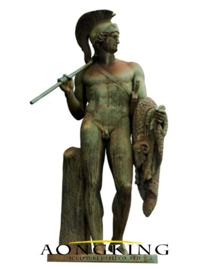 Ancient Greek Mythology Standing Naked Famous Figure Popular Bronze