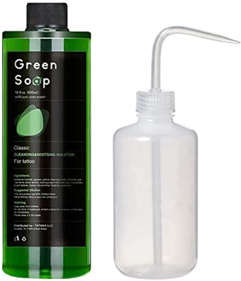 Dragon Art Oz Green Soap Prep Wash With Oz Squeeze Bottle For