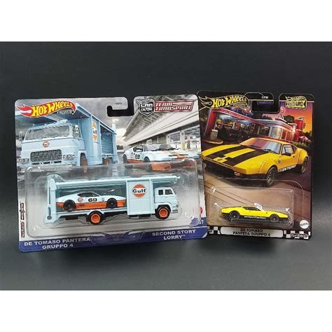 HOT WHEELS PREMIUM CAR CULTURE TEAM TRANSPORT DE TOMASO PANTERA GRUPPO Shopee Malaysia