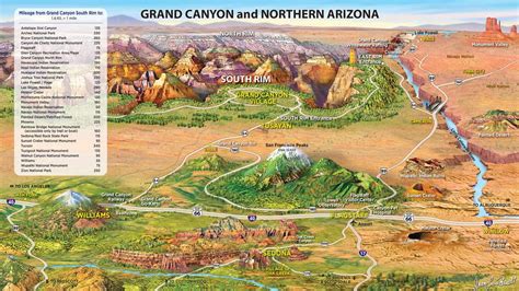 Grand Canyon Tourist Map - Colene Catherina