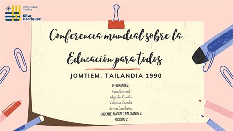 Conferência Mundial De Educação Para Todos Em Jomtien Na Tailândia