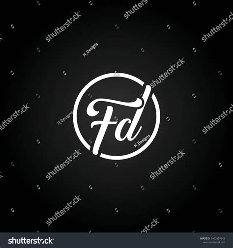 Fd F D Letter Alphabet Logo Stock Vector (Royalty Free) 1402929242 ...
