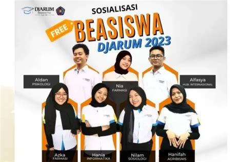 Djarum Buka Pendaftaran Beasiswa 2023 Mahasiswa Berprestasi Merapat