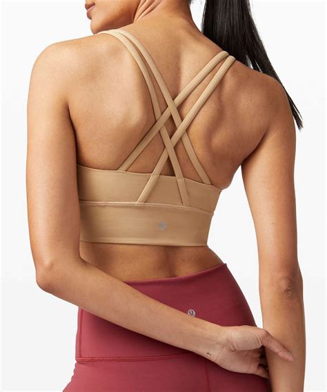 Lululemon Energy Bra Long Line Medium Support B D Cup Beech Wood Lulu Fanatics