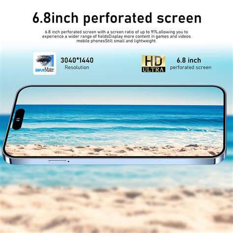 Huness I15 Pro Max Smartphone Unlocked Cell Phone Battery 6800mAh 6 8