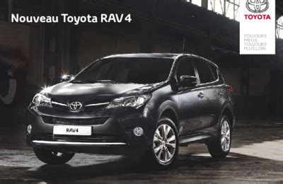 Les Brochures Toyota Rav Notice Utilisation Voiture