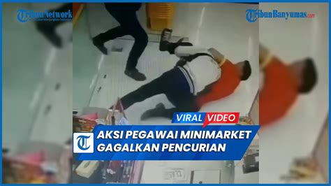 Aksi Heroik Pegawai Minimarket Di Brebes Gagalkan Percobaan Pencurian