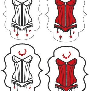 Motif Broderie Machine Corset Lingerie T L Chargement Instantan Etsy France