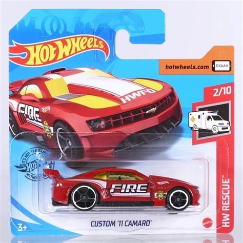 Carrinho Hot Wheels Custom Camaro Hot Wheels DZAAH HW RESCUE Toyshow Tudo De Marvel DC