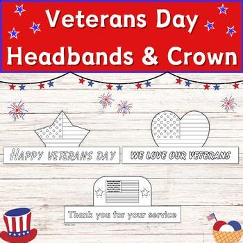 veterans day headbands and crowns