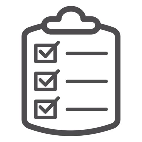 Medical Checklist Stroke Icon Transparent Png And Svg Vector File