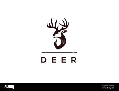 This Is Deer Logo Design Stock Vector Image And Art Alamy