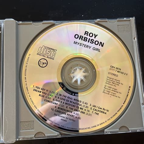 Roy Orbison Mystery Girl Cd 1989 Album Retro Unit