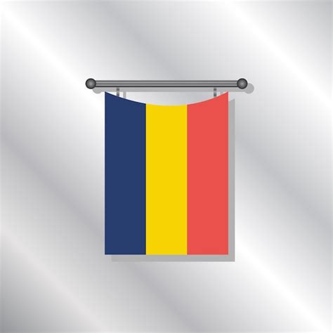 Premium Vector Illustration Of Romania Flag Template