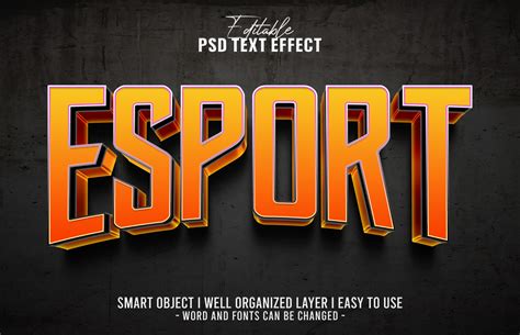 D Esport Editable Text Efffect Psd Graphic By Chaska Id Creative Fabrica