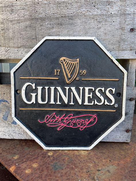 Guinness Brewery Guiness Cast iron Mancave Signs – IHR VINTAGE ANTIQUES