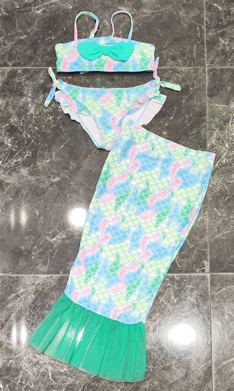 Zeemeermin Bikini Groen Draakjes En Boefjes