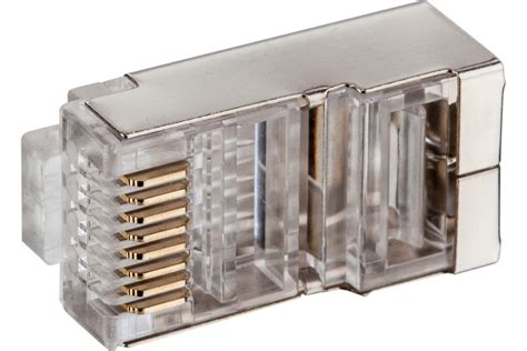 Экранированный коннектор RJ-45 8p8c TWIST cat. 6, 20шт. CN-8P8C-C6-SH ...