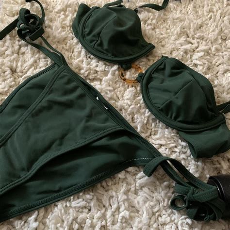 Dark Emerald Green Bikini Only Worn To Try On Depop