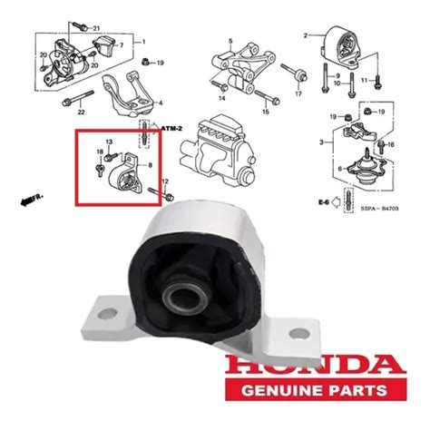 Calço Coxim Frontal Motor Para Civic 2001 2005 Automático