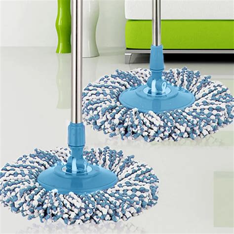 New Replacement 360 Rotating Head Easy Magic Microfiber Spinning Floor Mop Head For Housekeeper