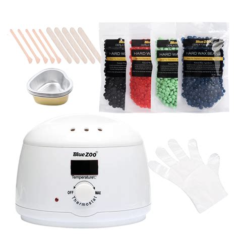 No Strip Depilatory Hot Film Hard Wax Pellet Machine Set Solid Wax Hair Removal Waxing Bikini