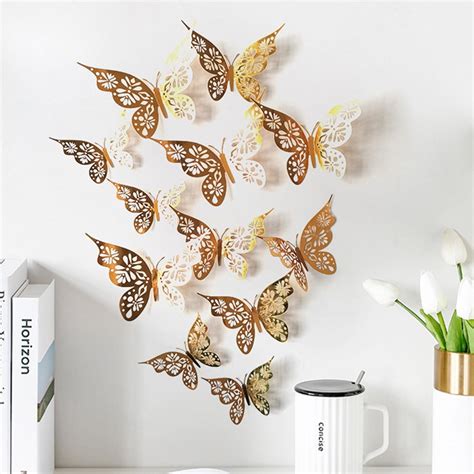 Pc D Butterfly Sticker Art Wall Mural Door Decals Home Decor Diy